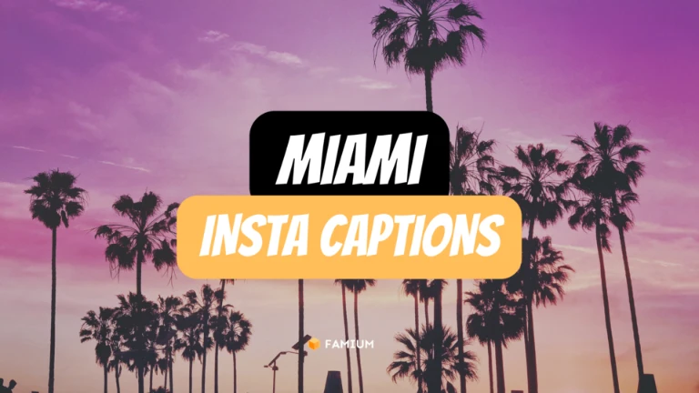 Miami Instagram Captions